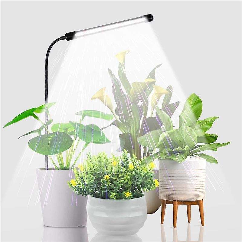 Grow Light for Indoor Plants Growing, 6000k Full Spectrum Gooseneck Plant Lamp for Seedings Succulen