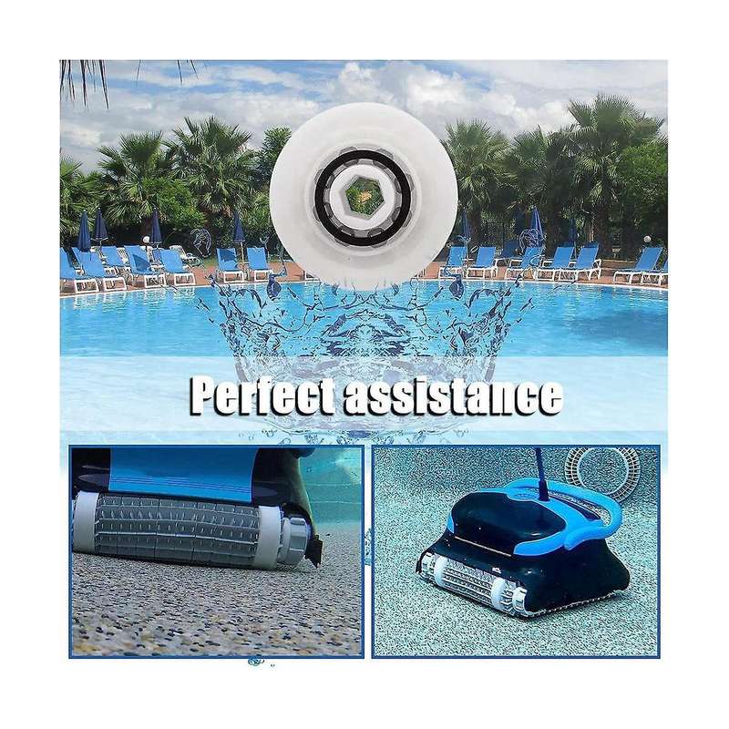 Guide Wheels 4 Pack with 2 Pack Pulley Gears Replacement Part 3884997-r6 for Dolphin,pool Cleaner Ac
