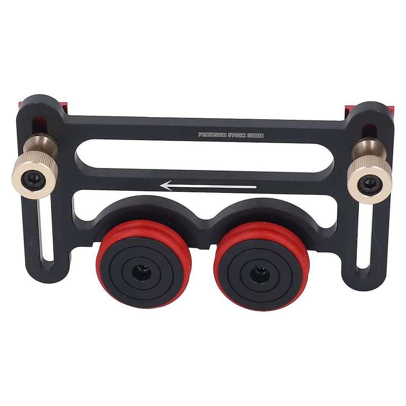 Guides for Table Saw, Dual Universal Featherboards with Sliding Blocks, Double Wheel Bearing Rolle
