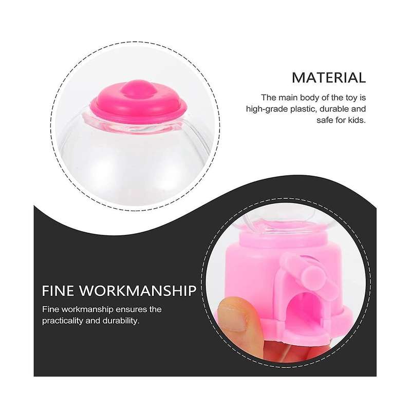Gumball Machine, 3.7 Inch Mini Candy Dispenser Gumball Machines Party Gifts (4 Pack)