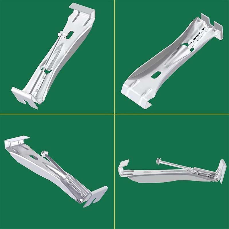 Gutter Hangers 5 Inch,Gutter Clips Hidden Gutter Hangers with A Rust Resistant Screw with 6 Inch Dri