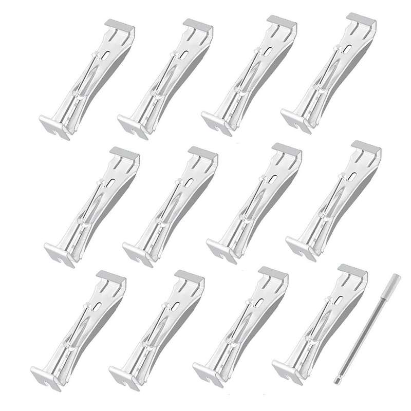 Gutter Hangers 5 Inch,Gutter Clips Hidden Gutter Hangers with A Rust Resistant Screw with 6 Inch Dri