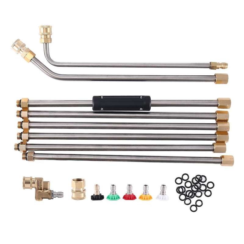 Gutter Cleaning Tool Set, High Pressure Washer Extension Wand Set, Spray Attachment for Wand Extens