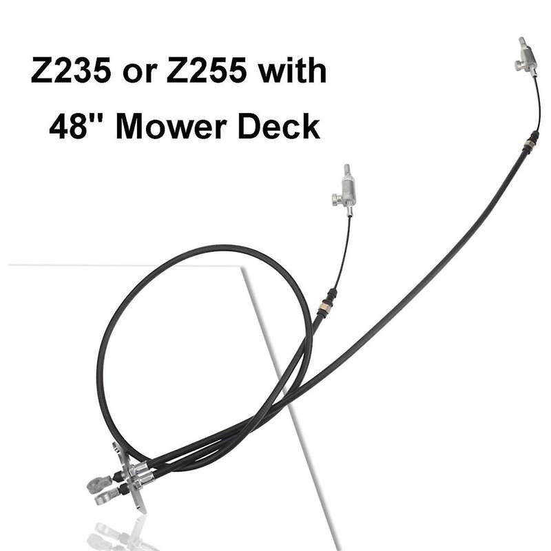 Gy22289 Mower Deck Lift Cable for Z235 Z255 Eztrak Series Lawn Mowers, Replace Gy22157 Am145470 Am14