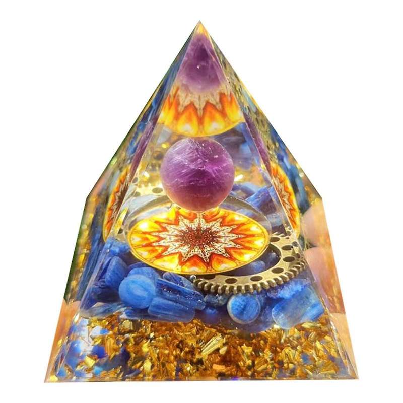 H Pyramid Ornaments CrystalEnergy Generator Orgone Pyramid for E-Energy Protection Healing Meditatio