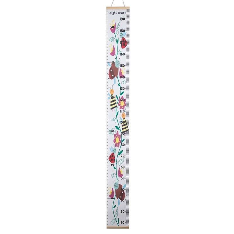 H Canvas Growth Chart for Kids -Unisex Kids Room Wall Decor -Measuring Height Chart-Wall Tape with H