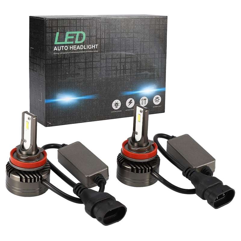 H11/H8/H9 Car Led Headlight Bulbs Replace Kit, M2 Series Low Beam/Fog Light Bulb with Fan, Canbus Re