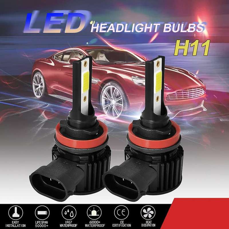 H11 LED Headlight 6000K 200W 8000LM Low Beam Bulbs High Power for Car