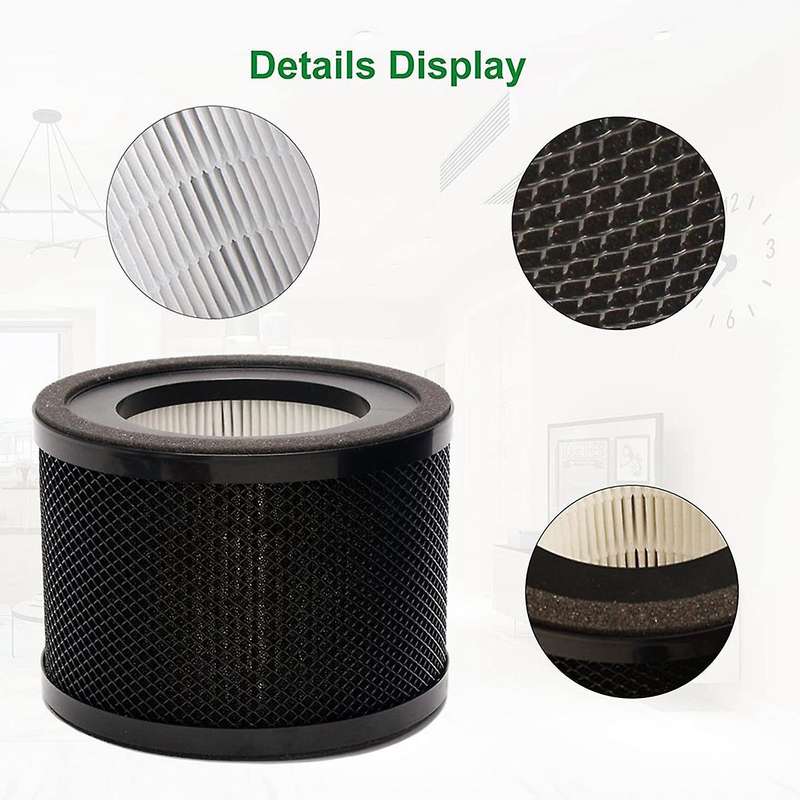 H13 HEPA Filter for TT-AP001/ VA-EE014 Air Purifier,3-In-1 True HEPA Filter with Activated Carbon Fi