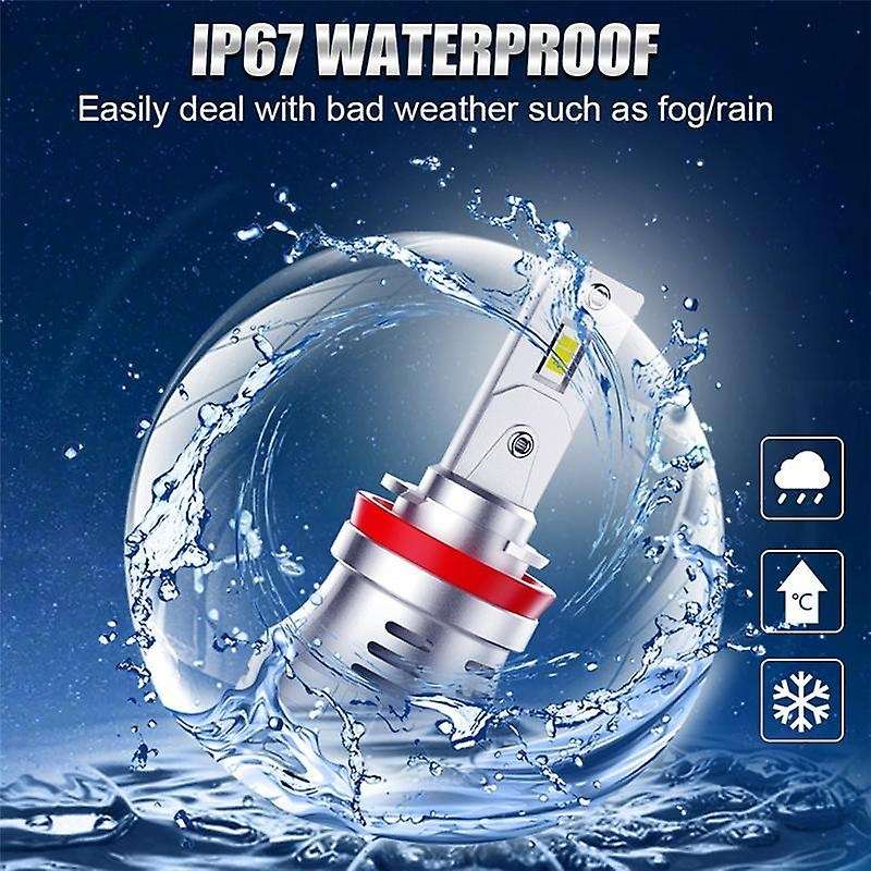 H11/h8/h9 Led Headlight , 300w 30000 Super Led Headlights 6000k Cool White Ip67 Waterproof