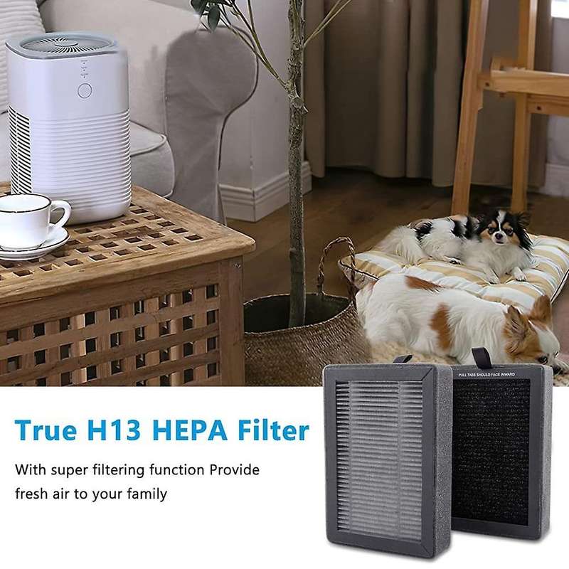 -H128 Replacement Filter for -H128 Purifier, -H128 H13 True HEPA Replacement Filter 2 Pack
