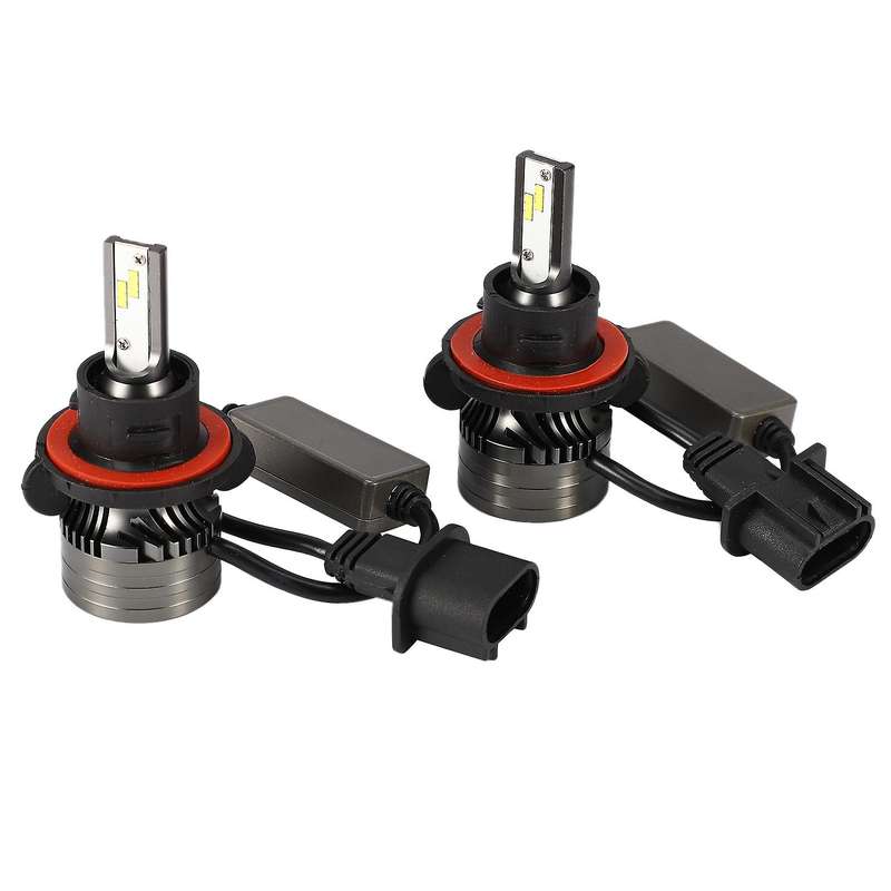 H13/9008 Car LED Headlight Bulbs Replace Kit, Series Led Hi/Lo Beam with Fan Csp Chip Canbus Ready I