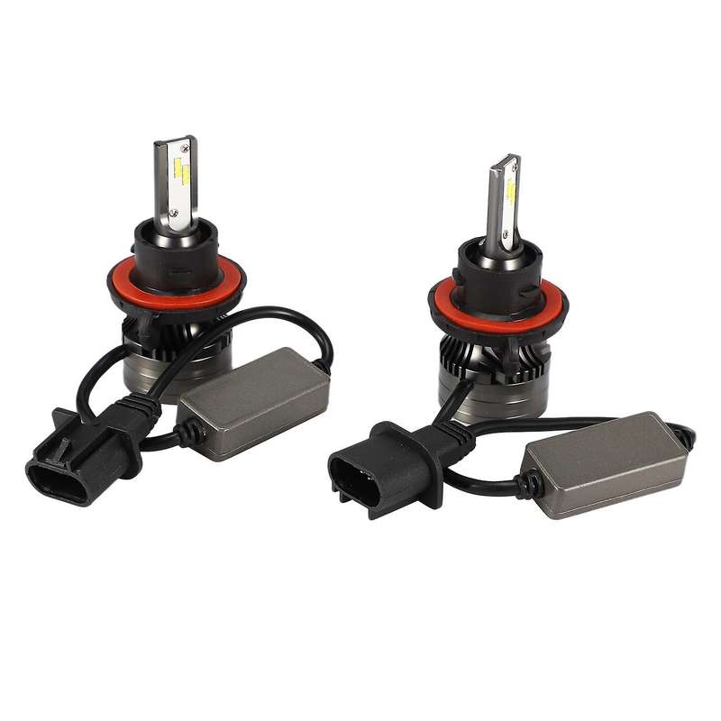 H13/9008 Car LED Headlight Bulbs Replace Kit, Series Led Hi/Lo Beam with Fan Csp Chip Canbus Ready I