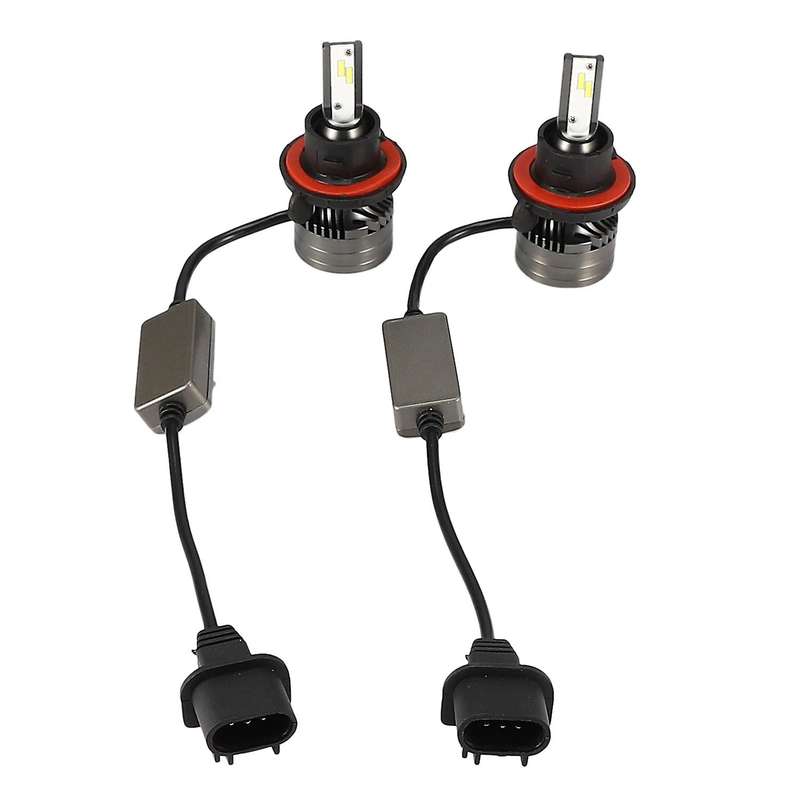 H13/9008 Car LED Headlight Bulbs Replace Kit, Series Led Hi/Lo Beam with Fan Csp Chip Canbus Ready I