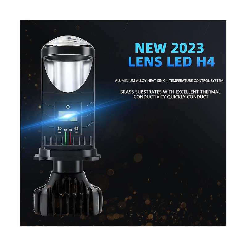 H4 Bi-led 20000lm 80w Mini Projector Lens Automobiles Bulb Conversion Kit High/low Beam Headlight