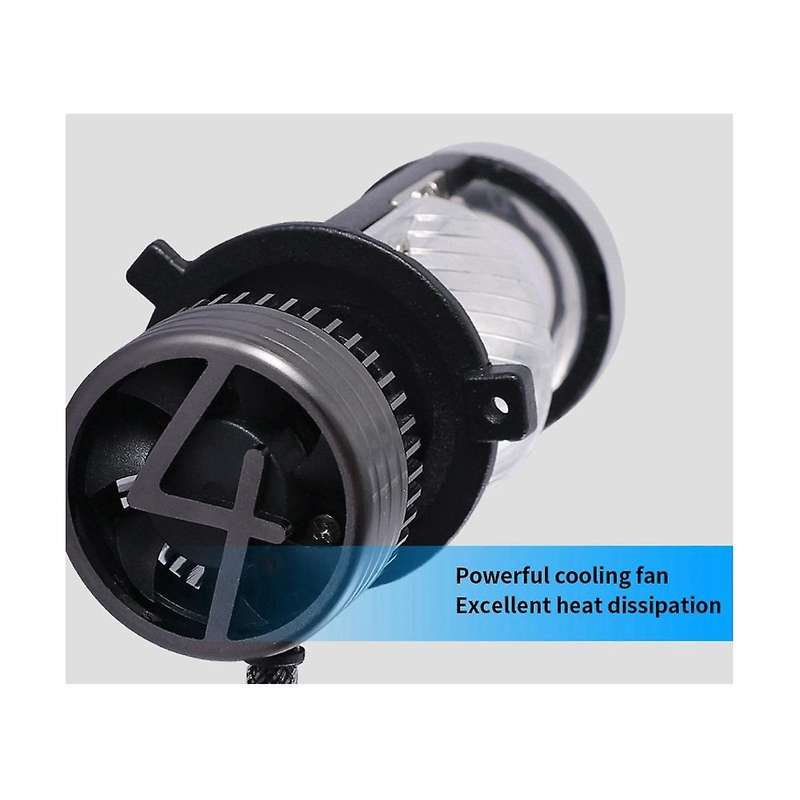 -h4--90w Led Double Light Lens Car Light Bulb