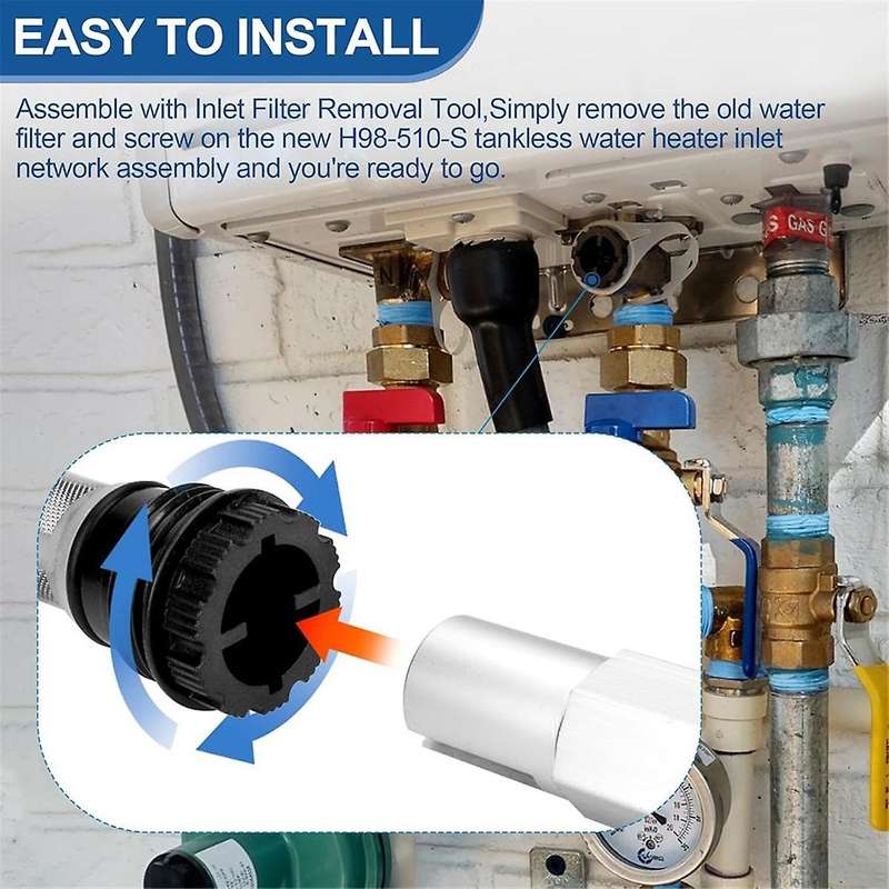 H98-510-S for Water Heater Filter and Inlet Filter Removal Tool for Water Heater