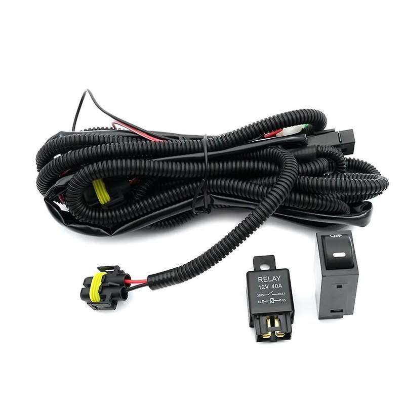H8 H11 LED Fog Lights Indicator Switch & Relay Wiring Harness Kits 40A for BRZ Forester Crosstrek