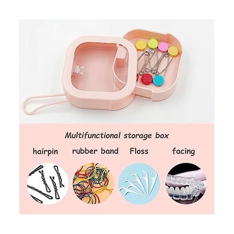 Hair Tie Organizer, 2pcs Hair Accessories Organizer Portable Stackable Hair Containers Pin Holder Tr