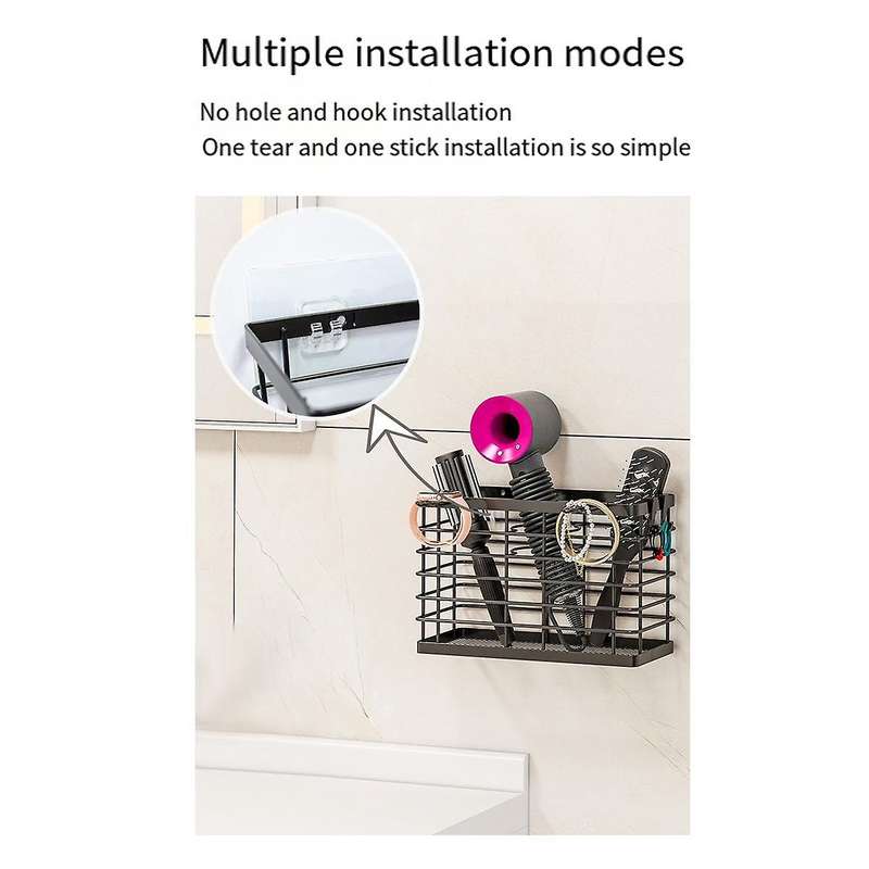 Hair Tool Organizer - Blow Dryer Holder /hair Dryer Holder Cabinet Door, Bathroom Organizer Hair Car