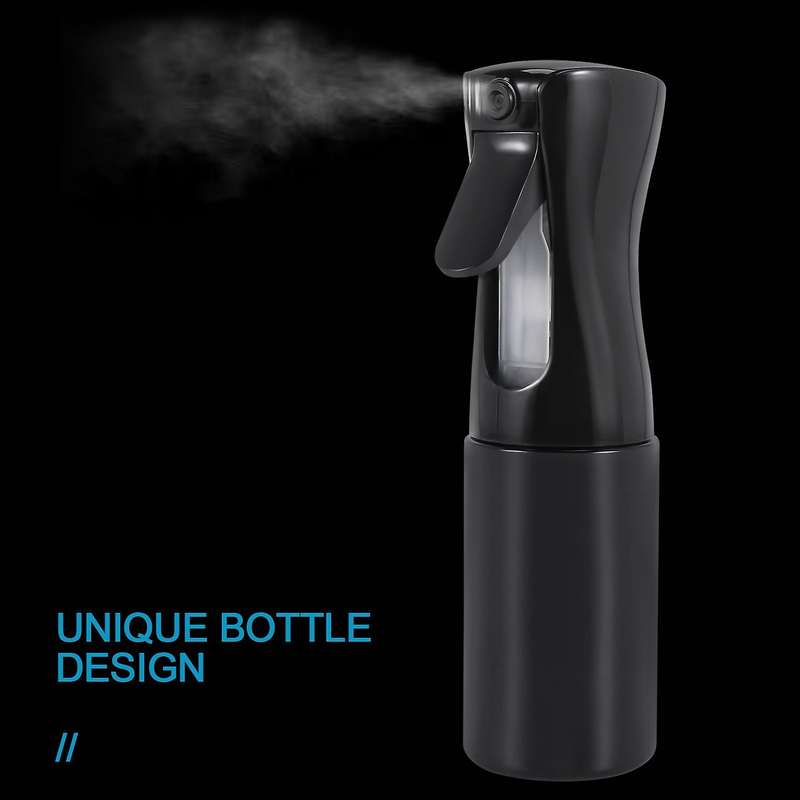 Hair Spray Bottle, Continuous Spray Water Bottle Spray Bottle Aerosol Sprayer Sprayer-150 Ml, Black