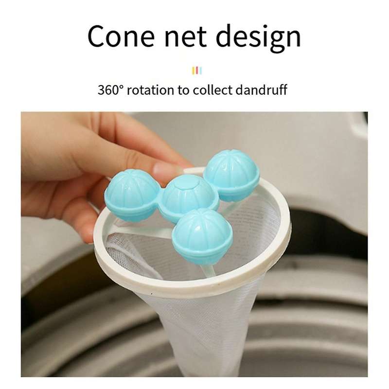 Hair Filter Bag Lint Catcher for Washing Machine Pet Reusable Washing Hair Catcher 10Pc