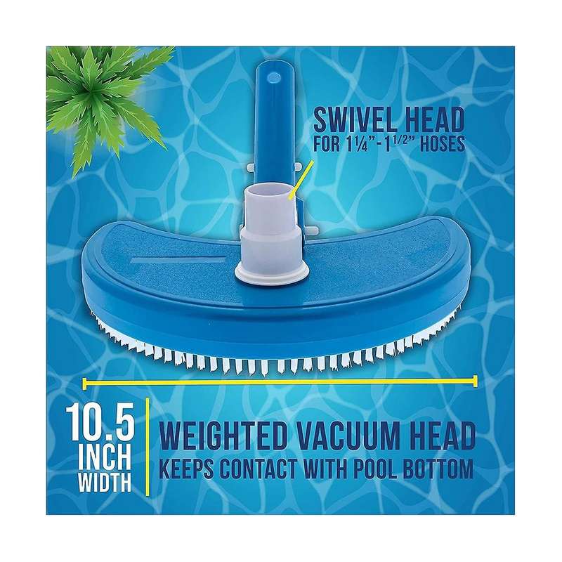 Half Moon Pool Vacuum Head - Swivel Hose Connection,swimming Pool Vacuum Cleaning Suction Head Pool