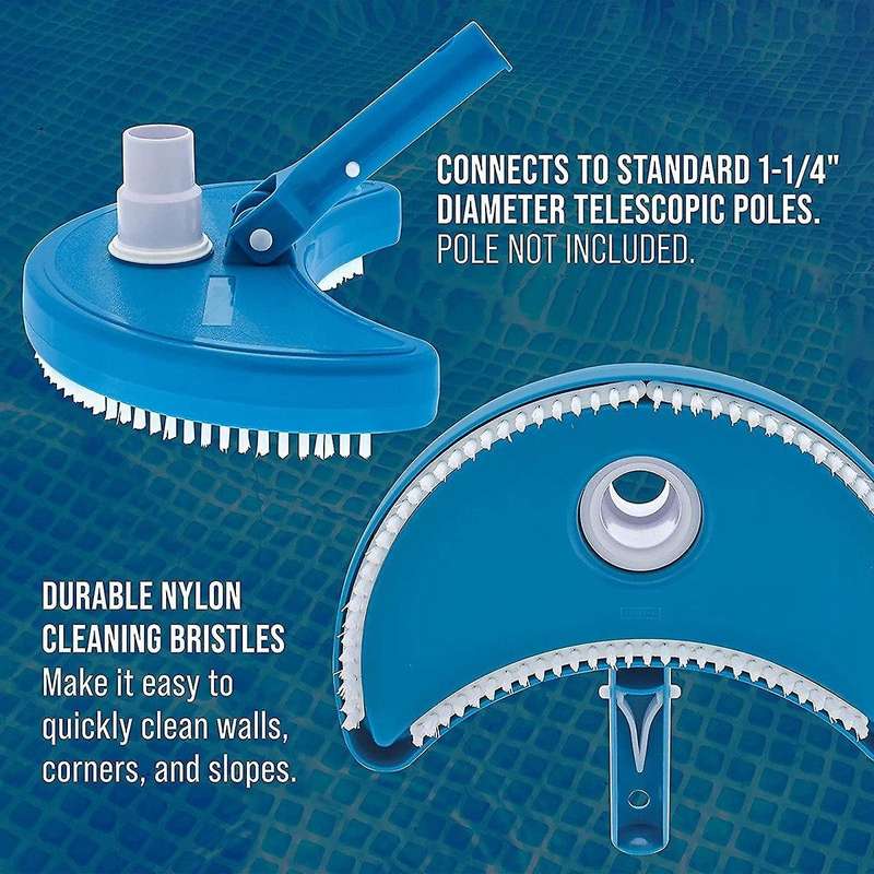 Half Moon Pool Vacuum Head - Swivel Hose Connection,swimming Pool Vacuum Cleaning Suction Head Pool