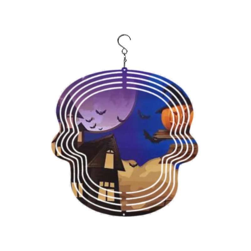 Halloween Atmosphere Wind Power White Coated Aluminum Plate Double-sided Printing Thermal Transfer W