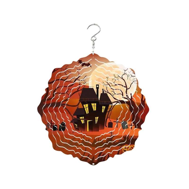Halloween Atmosphere Wind Power White Coated Aluminum Plate Double-sided Printing Thermal Transfer W