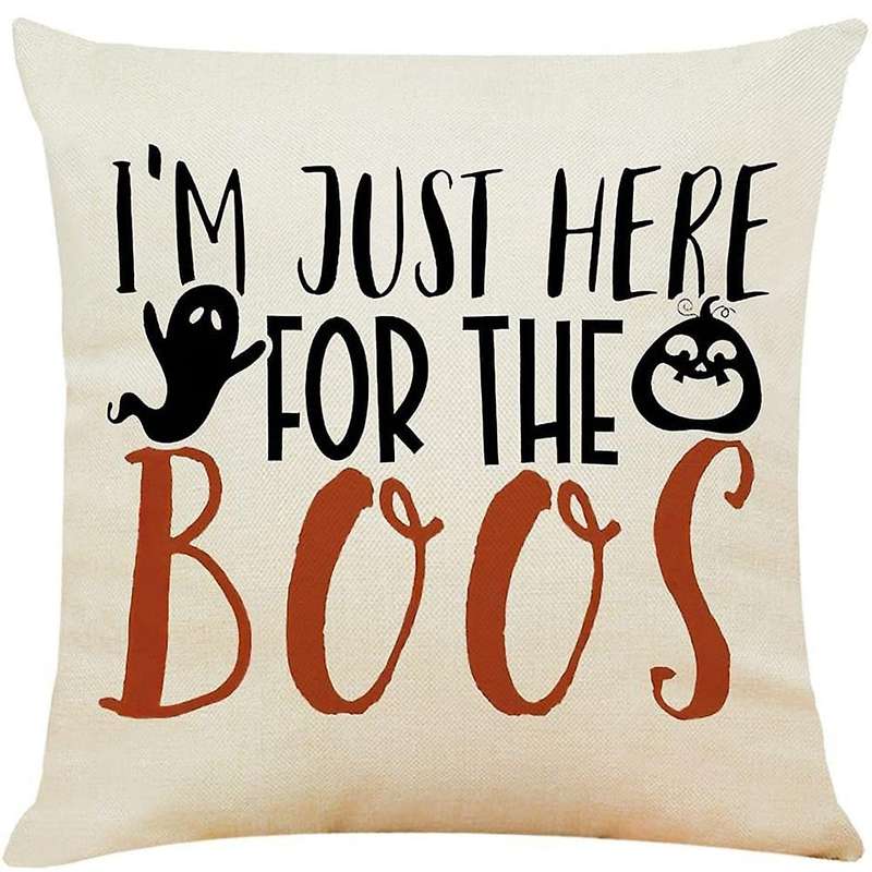 Halloween Decorative Throw Pillow Covers 18X18 Set of 4 for Couch,Farmhouse Cushion Cover Indoor or
