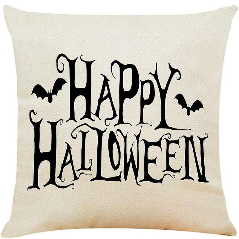 Halloween Decorative Throw Pillow Covers 18X18 Set of 4 for Couch,Farmhouse Cushion Cover Indoor or