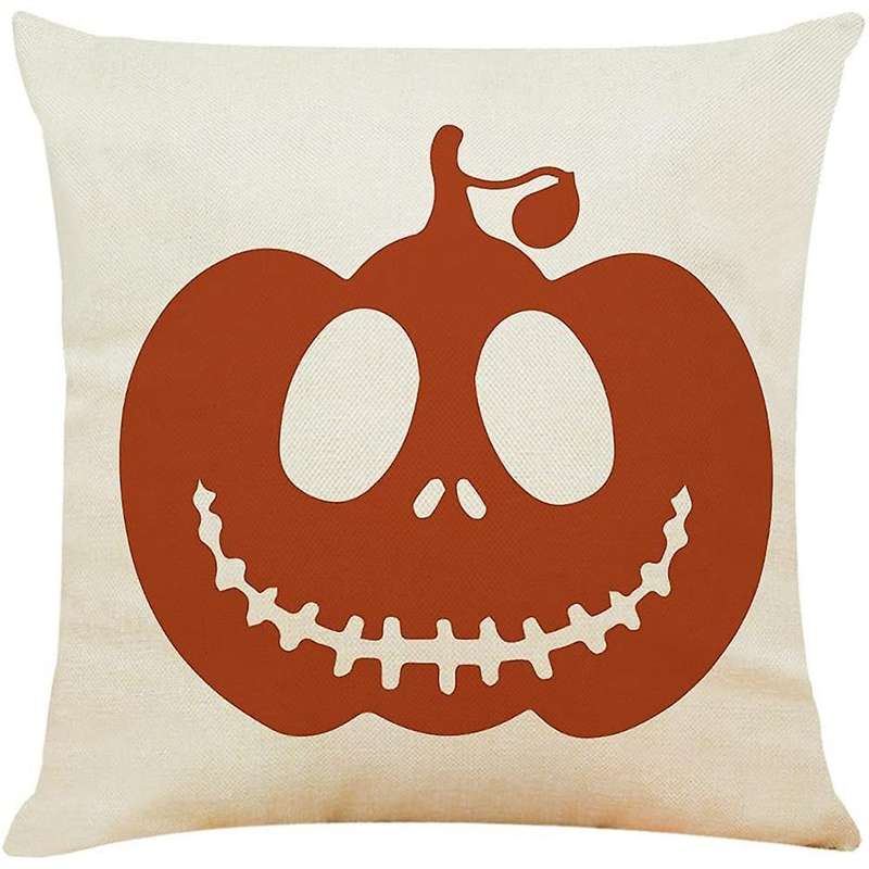 Halloween Decorative Throw Pillow Covers 18X18 Set of 4 for Couch,Farmhouse Cushion Cover Indoor or
