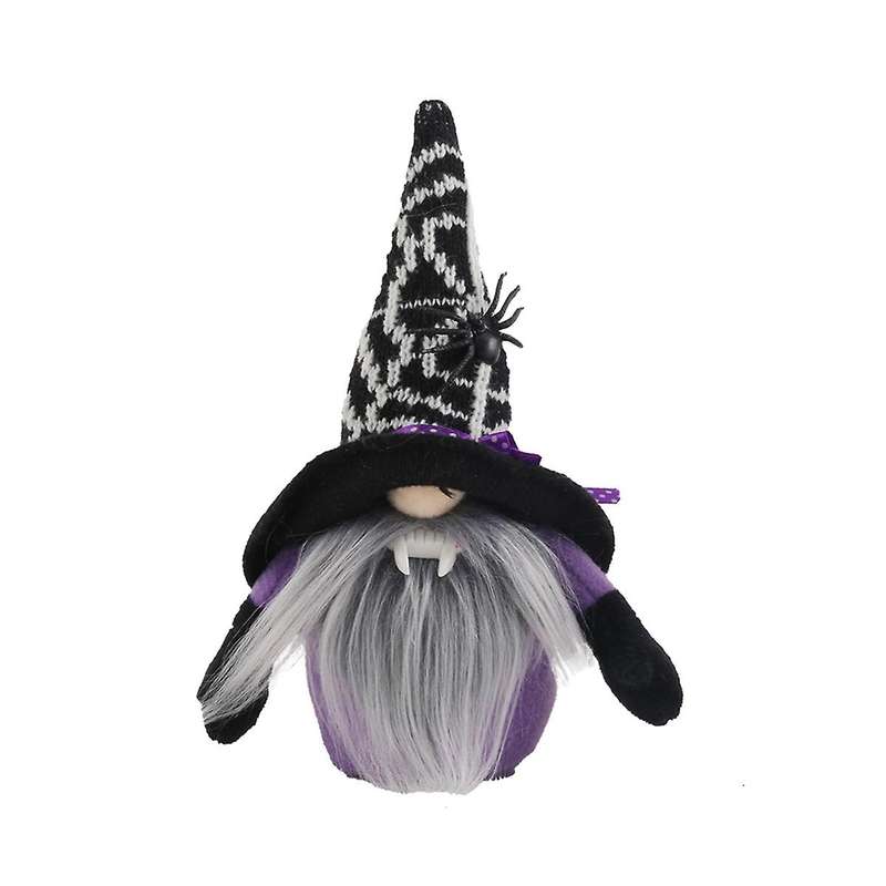 Halloween Decoration Faceless Dwarf Doll Ornaments Doll Spider Bat Party Decorations Black