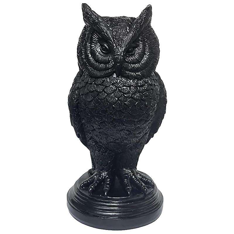 Halloween Gothic Owl Bat Candlestick Desk Ornaments Resin Candle Holder Animal Statue Figurines