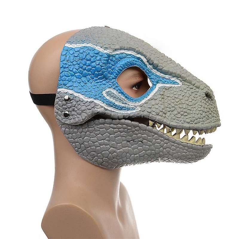Halloween Dragon Dinosaur Mask Open Mouth Latex Horror Dinosaur Headgear Halloween Party Cosplay Cos