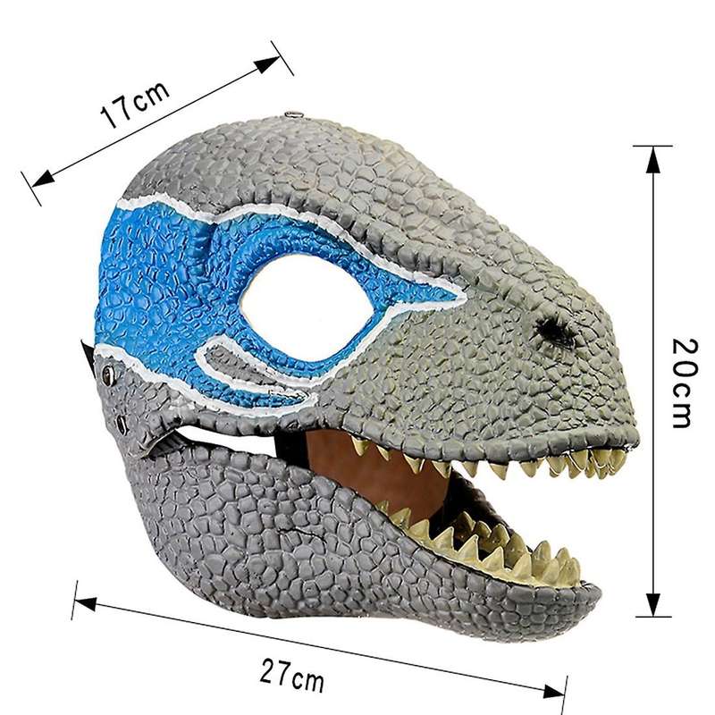 Halloween Dragon Dinosaur Mask Open Mouth Latex Horror Dinosaur Headgear Halloween Party Cosplay Cos