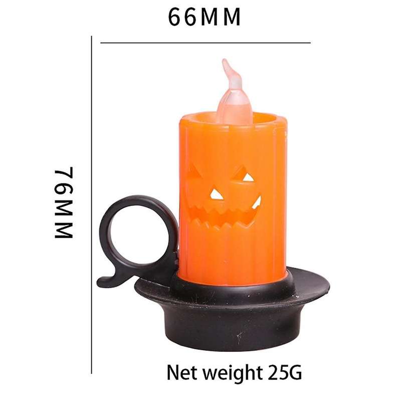 Halloween LED Candle Halloween Skeleton Pumpkin Decor Halloween Candles Pumpkin Halloween Electric C