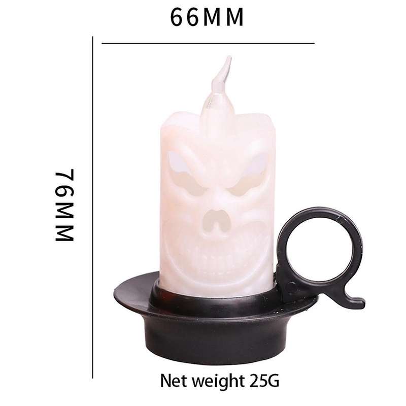 Halloween LED Candle Halloween Skeleton Pumpkin Decor Halloween Candles Pumpkin Halloween Electric C