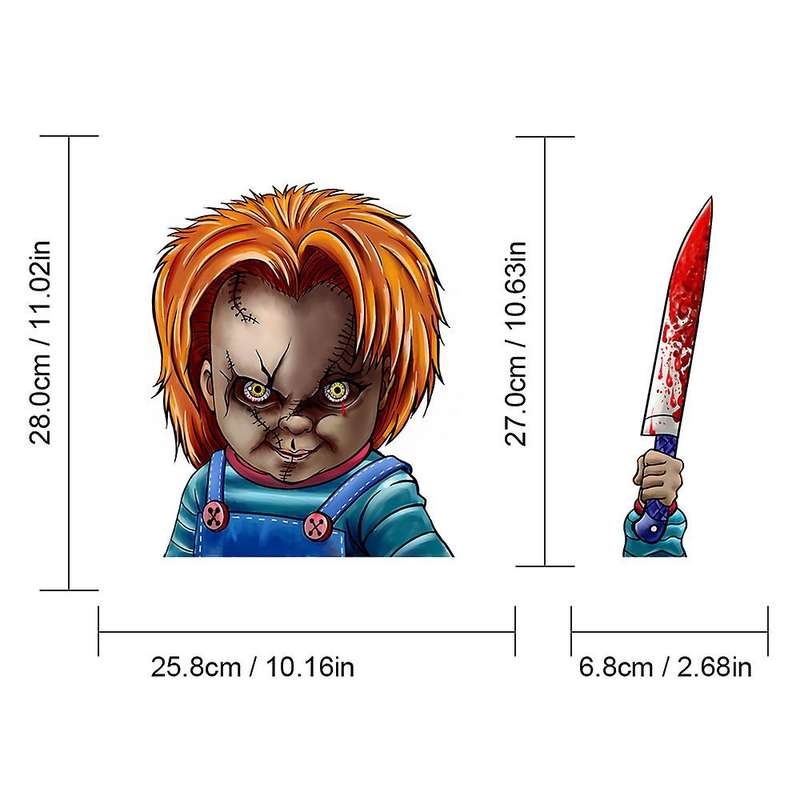 Halloween Horror Car Rear Window Wiper Sticker Waving Wiper Decals for Car Rear Windshield Wiper Sti
