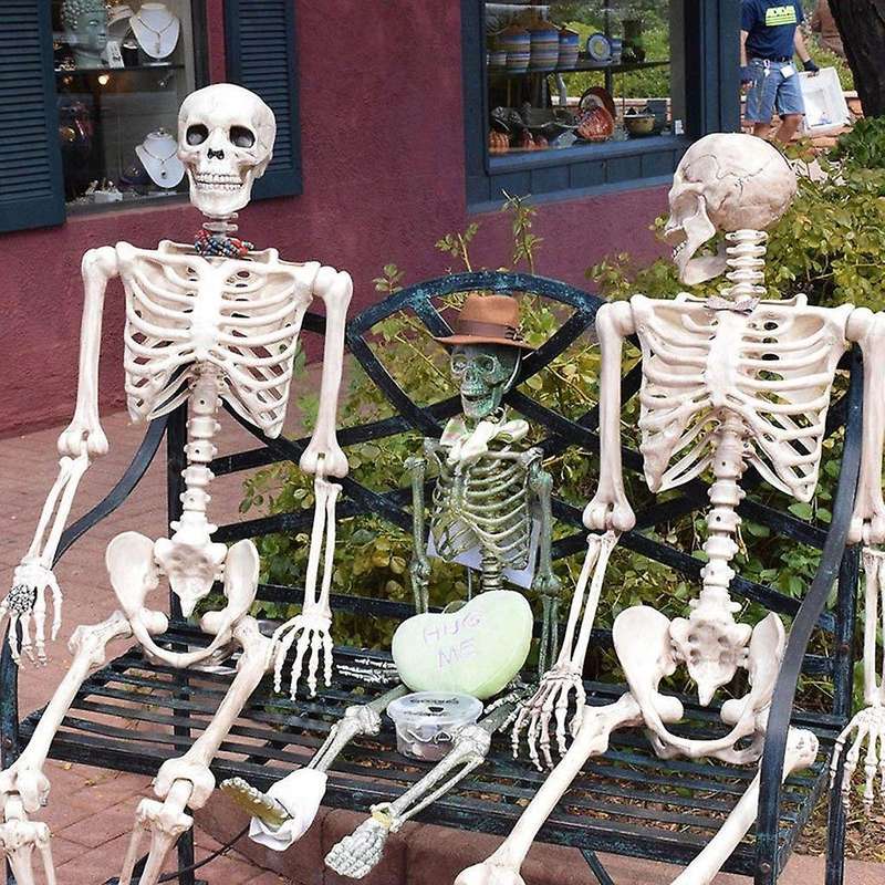 Halloween Party Bar Haunted House Props Durable Simulation Humans Skeleton Ornament Interesting Orna