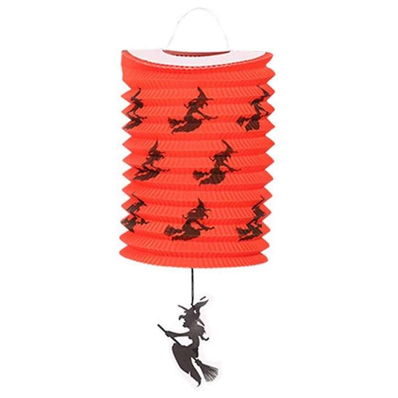 Halloween Organ Lantern Paper Lantern Bar KTV Decoration Witch Folding Lantern Halloween Party Decor
