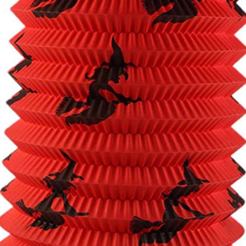 Halloween Organ Lantern Paper Lantern Bar KTV Decoration Witch Folding Lantern Halloween Party Decor
