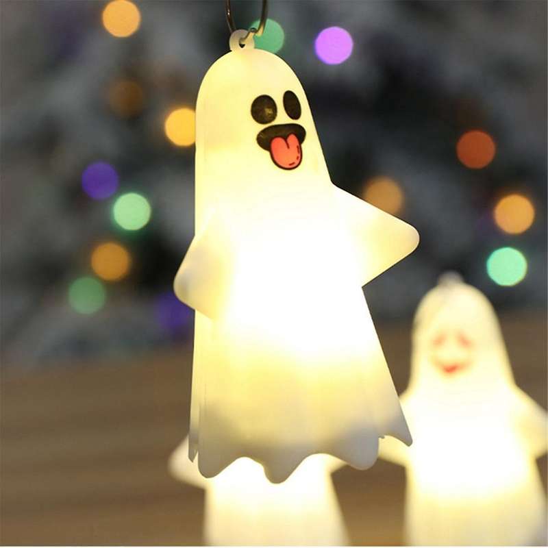 Halloween Night Ghost Lamps for Layout Holiday Decor Table Lights Indoor LED Decor Lamp Desktop Prop