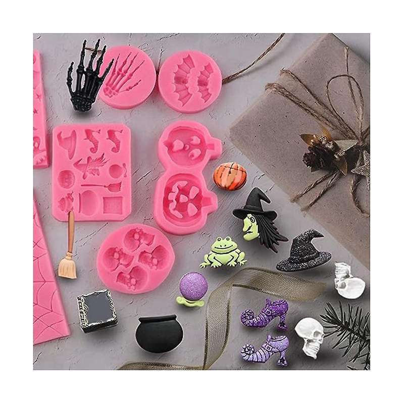 Halloween Silicone Mold Pumpkin Silicone Cake Mold Skull Bat Candy Mold Diy Decorative Silicone Mold