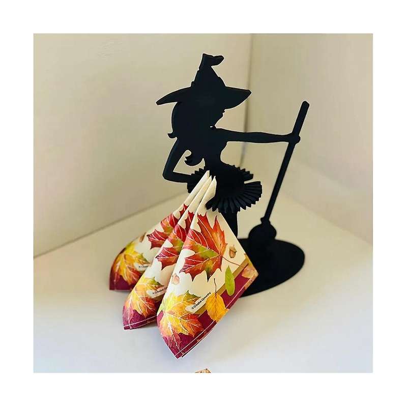 Halloween Witch Tabletop Server with Tablecloth Halloween Cupcake Witch Display Stand Home Decoratio