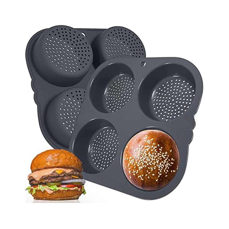 Hamburger Bakeware Food Grade Silicone Silicone Hamburger Mold Homemade Hamburger Bakeware Dishwash