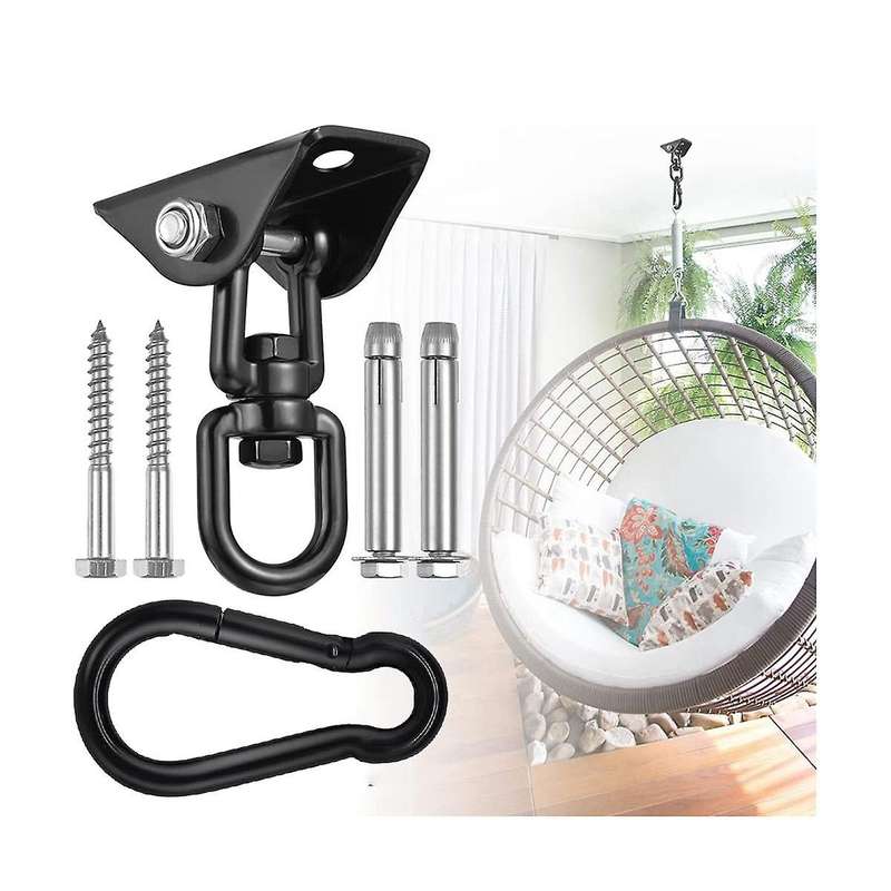 Hammock Hanging Kit,heavy Duty Hanging Chair 360 Rotate Hanging Swing Hooks for Yoga ,chair ,tree
