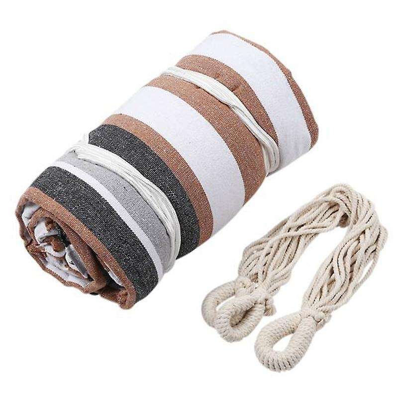 Hammock Chair Hanging Rope Swing Seat for Indoor Outdoor, Cotton Weave Hammock Swing for Bedroom Pat