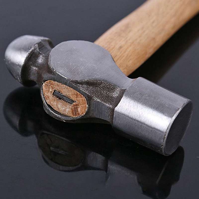 Hammer Mini Wooden Hammer Round Head Goldsmith Multi-Function Manual DIY Leather Hammer